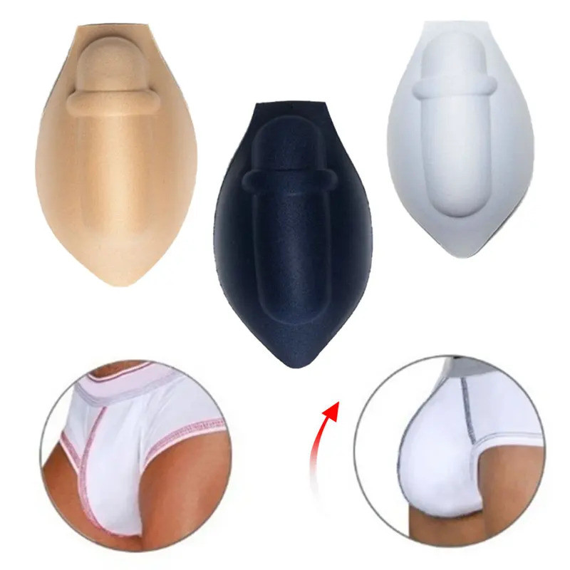 ผู้ชายกางเกงชั้นในเซ็กซี่ Bulge Pad Enhancer ถ้วยแทรกสําหรับชุดว่ายน้ําชุดชั้นในกางเกงกางเกงกางเกงขา
