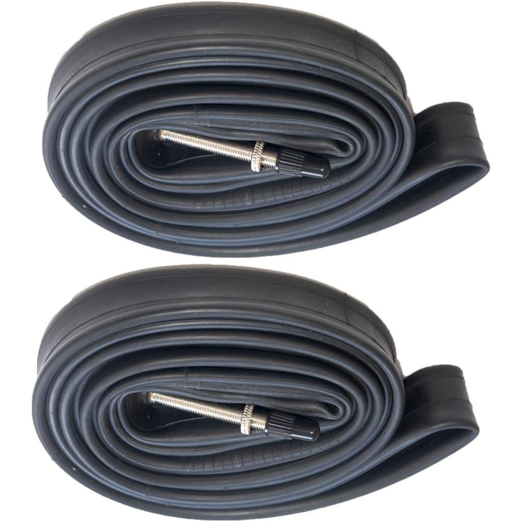 ท่อจักรยาน 2 แพ็ค ขนาด 700x25C-32C, 48 มม. Presta Valve, เหมาะสำหรับยาง 700x25C/28C/30C/32C, ทนทานพิ