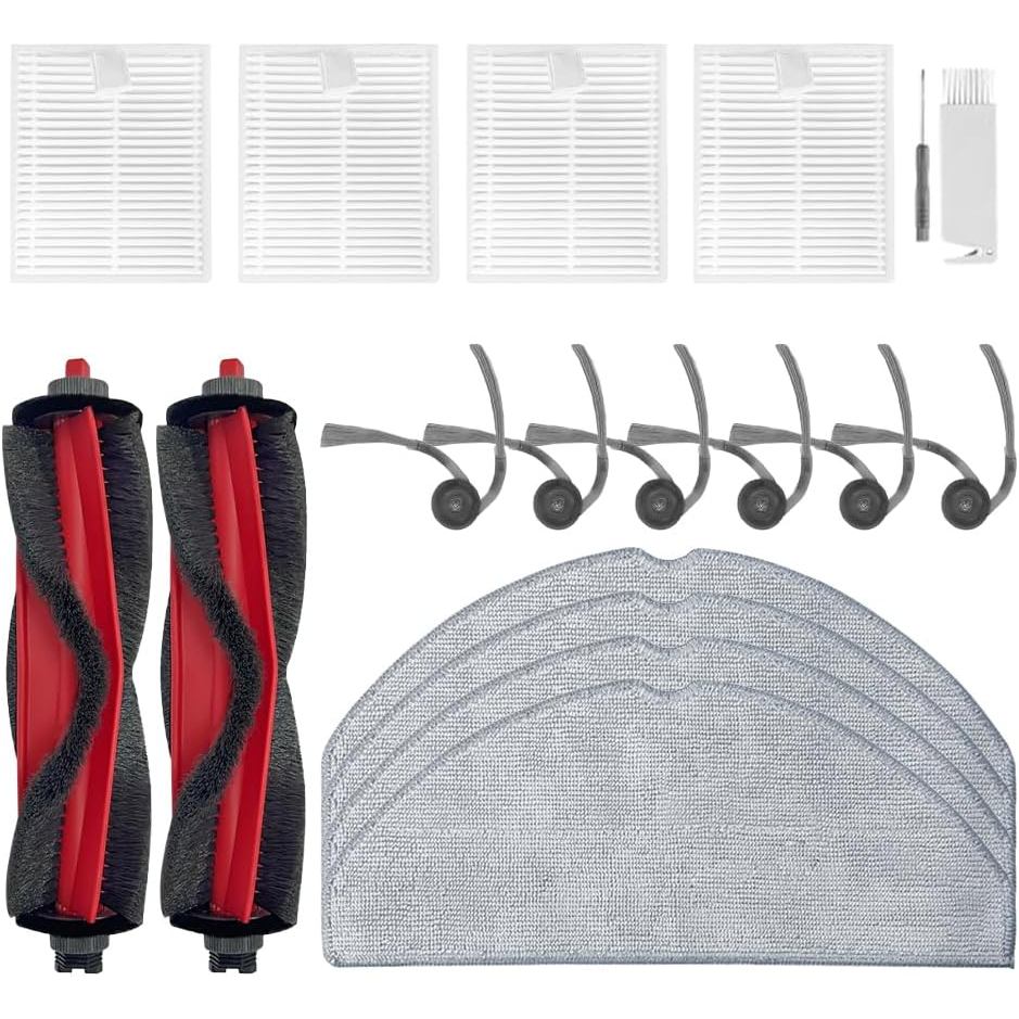 Q7 M5 อุปกรณ์เสริมชุดเปลี่ยนเข้ากันได้กับ Roborock Q7 M5+/Q7 L5/Q7 L5+ เครื่องดูดฝุ่นหุ่นยนต์, 2 แปร