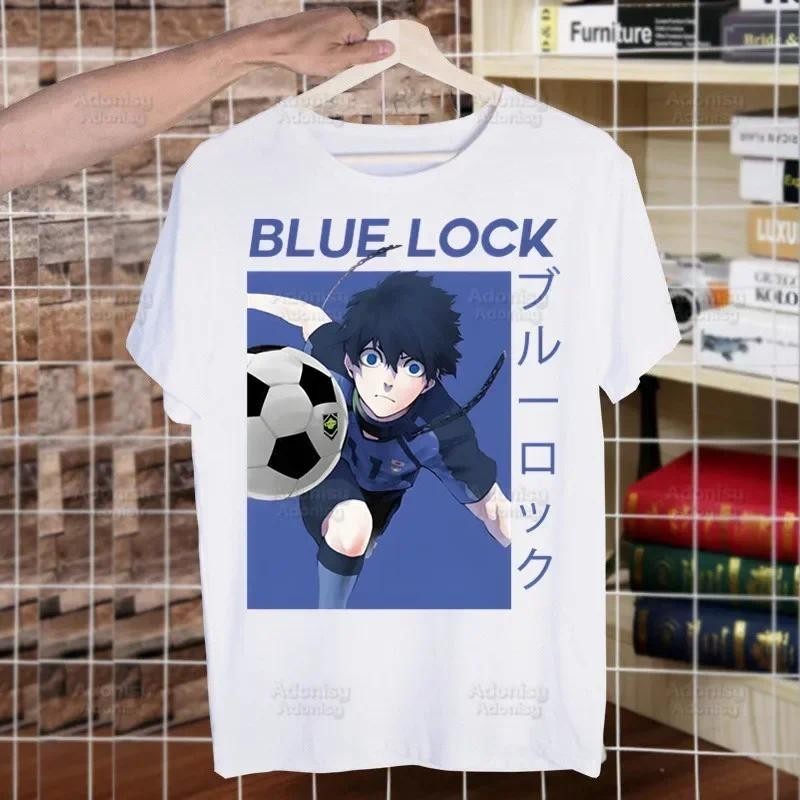 CODBlue Lock Isagi Yoichi Anime Street Style Casual Short Sleeve Men T Shirt O-neck Tshirt Male T-sh