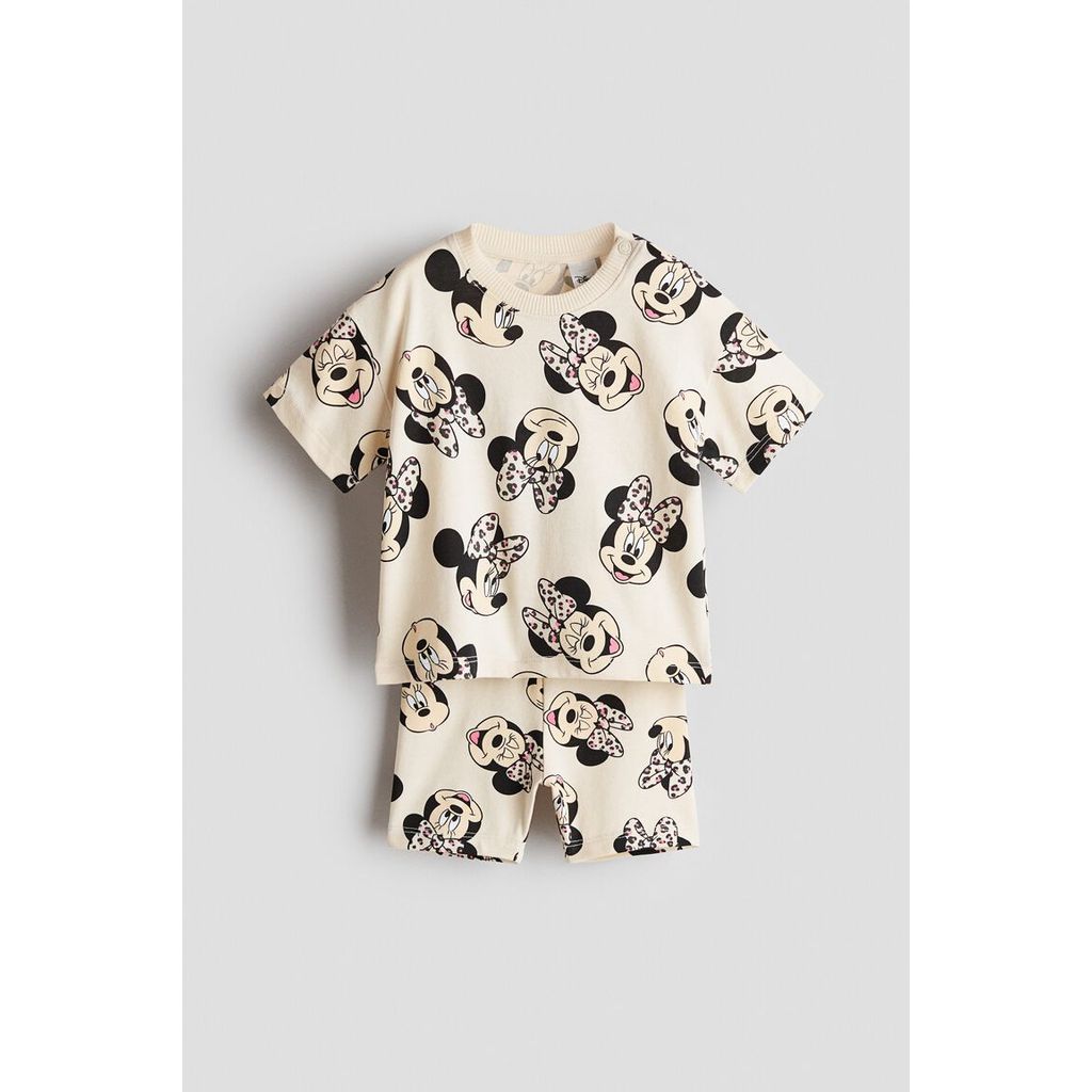 H&M(เอชแอนด์เอ็ม) ชุดผ้าฝ้ายพิมพ์ลาย 2 ชิ้น เด็กทารก 1320121_1