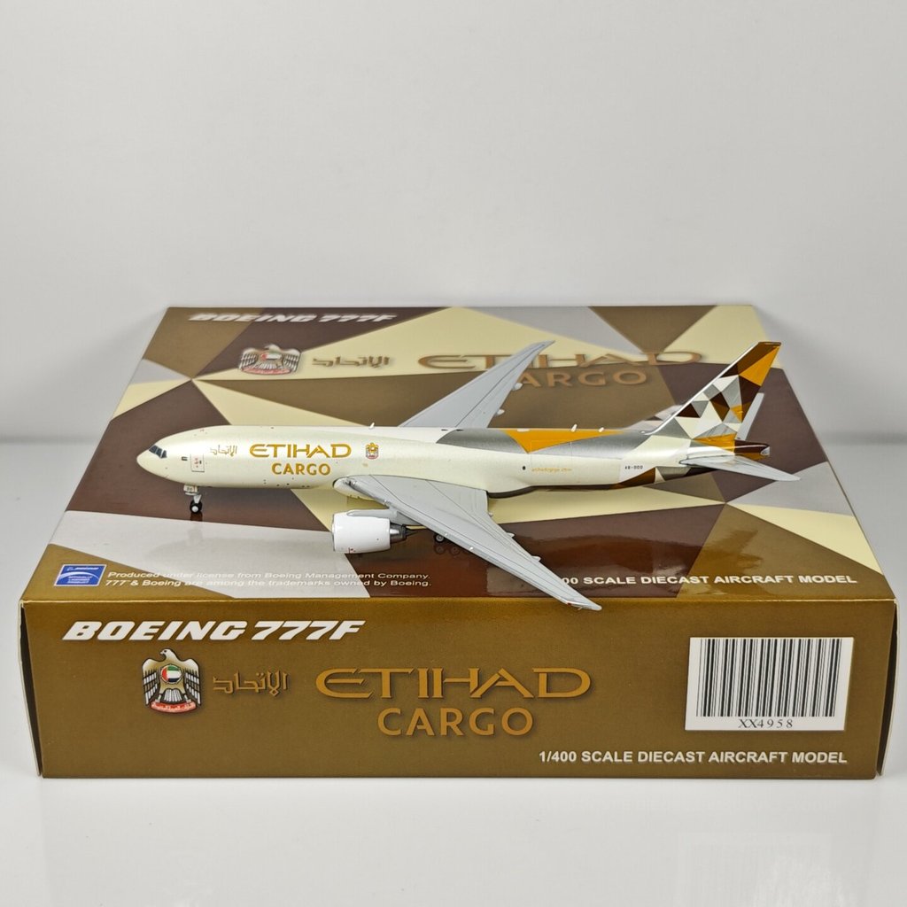JC Wings XX4958 1: 400 Attihad Airlines B777-200F A6-DDD รุ่นสินค้า
