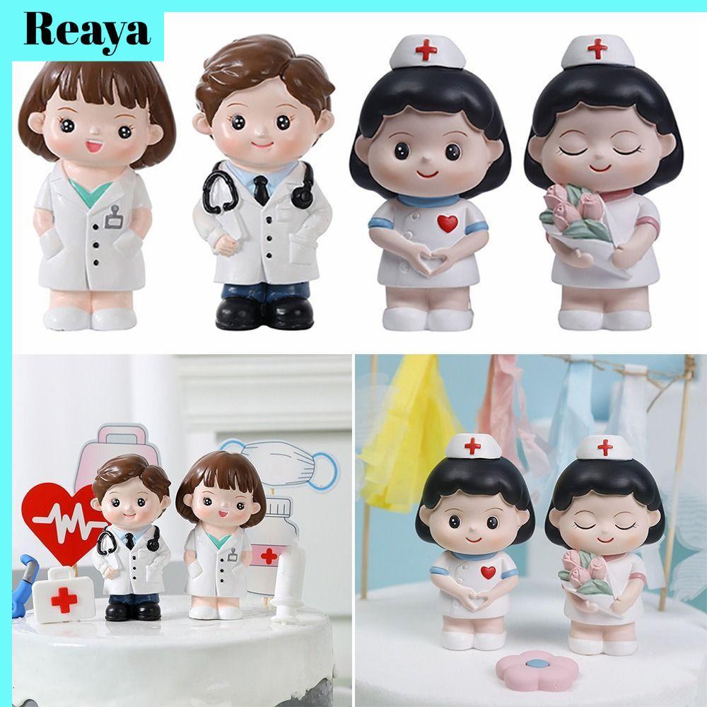 ชุดโรงรถหมอ REAYA, ตุ๊กตาพยาบาลหมอ DlY, งานฝีมือเครื่องประดับเค้กพยาบาลการ์ตูนน่ารัก