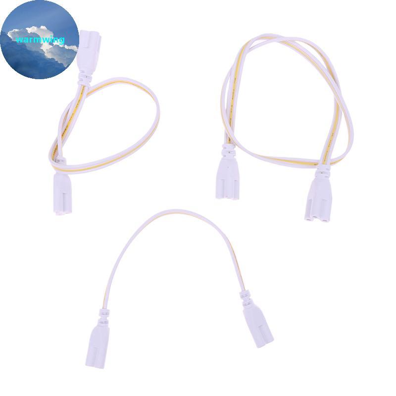 Warmwing 5 ชิ้น Flexiable Double End 3Pin LED Tube Connector สาย T4 T5 T8 สายไฟสําหรับหลอด LED แบบบู