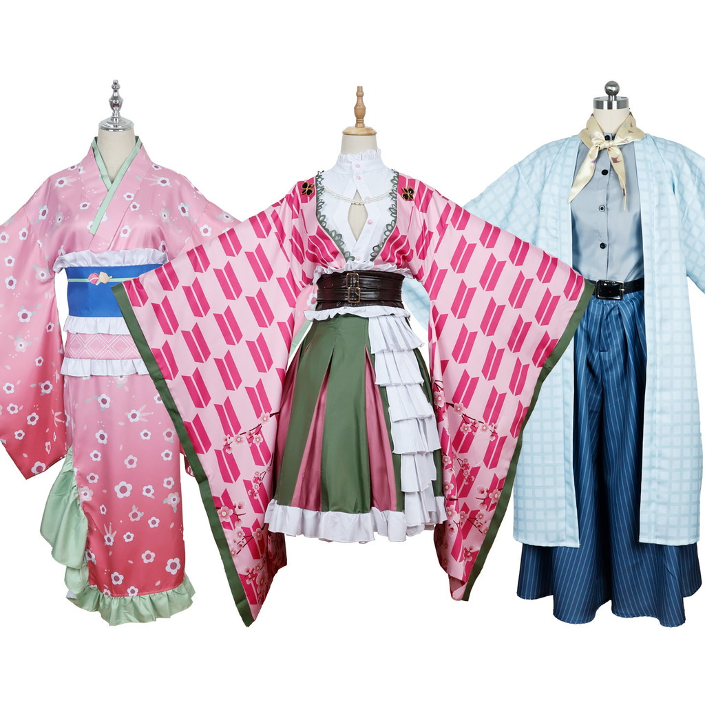 เครื่องแต่งกาย cosplay Demon Slayer และ Ganlu Temple พร้อมชุดกิโมโน Tokito Muichiro และ Mili สำหรับแ