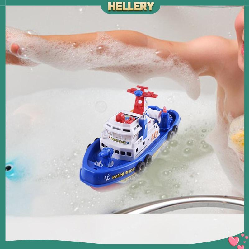[HelleryTH] Kids Electric Fire Boat Toys Kids Ferry Boat Music, Lights Fireship อ่างอาบน้ําของเล่น