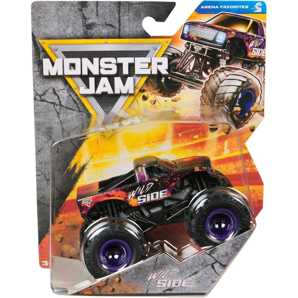 Monster Jam 2025 Official 1:64 Diecast Truck Series 44 Arena Favorites Wild Side