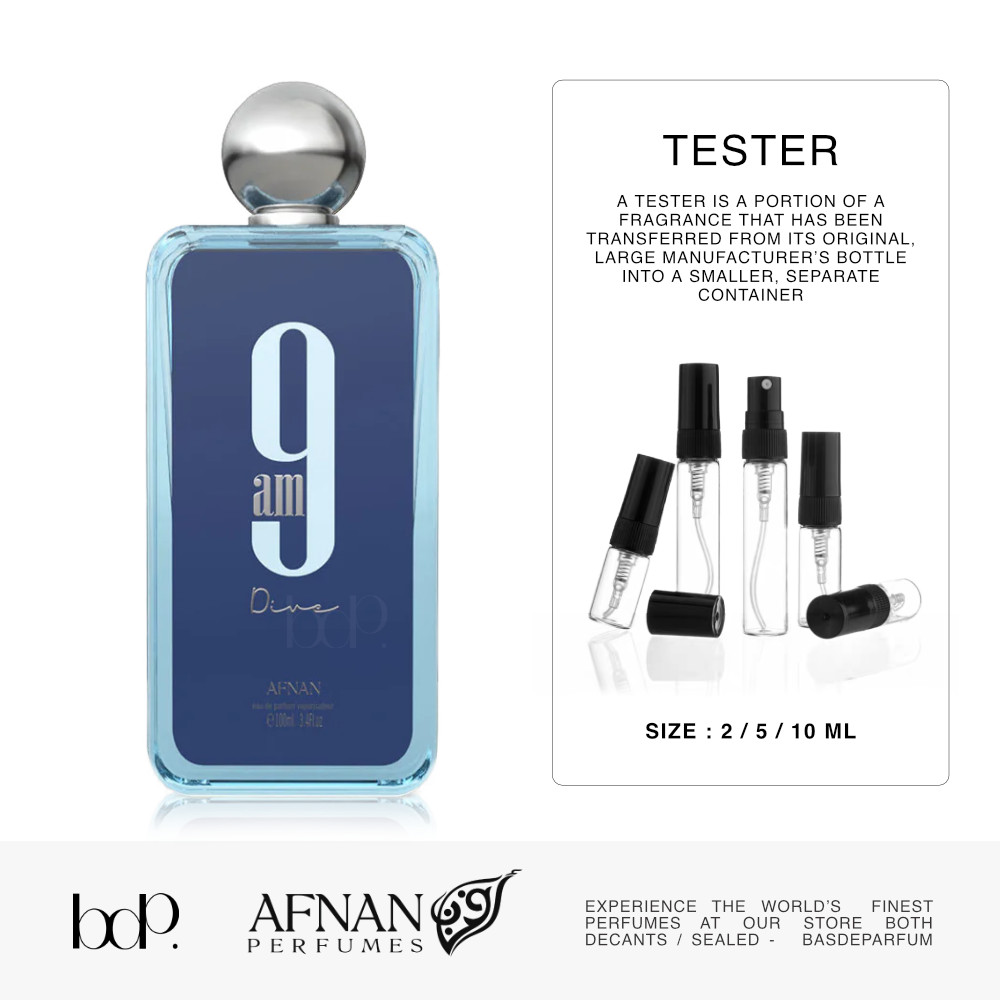 9AM dive (TESTER แบ่งขาย) น้ำหอมอาหรับ UAE จาก Afnan