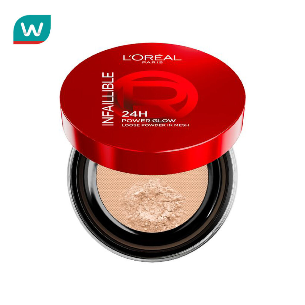 L'Oreal Makeup ลอรีอัล ปารีส อินเฟลลิเบิล 24เอช พาวเวอร์ โกลว์ ลูส พาวเดอร์ อิน เมช 9.5ก. ยูนิเวอร์เ