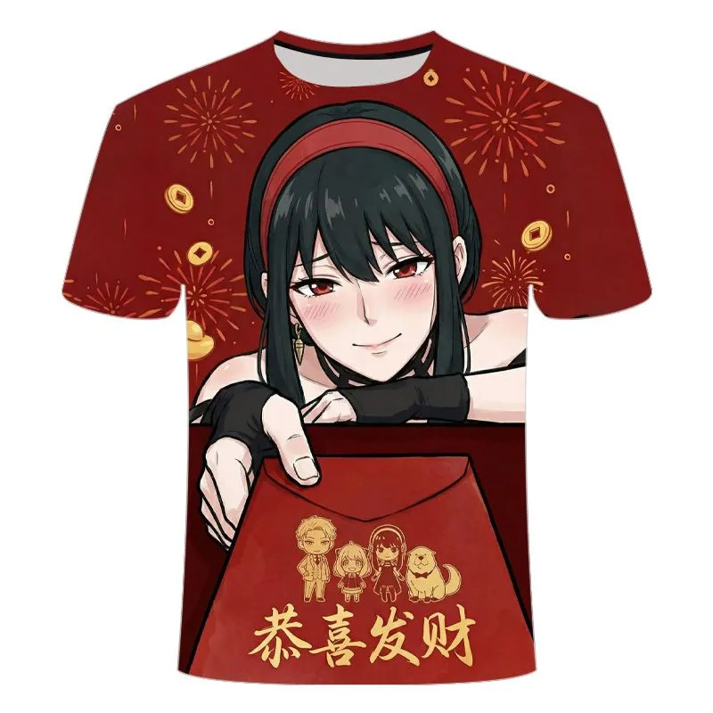 เสื้อยืด Jordan ฤดูร้อน ขนาด S-7XL พร้อมลายพิมพ์สีแดง 3D รอบคอกลม สไตล์ทันสมัยสำหรับทุกกิจกรรม