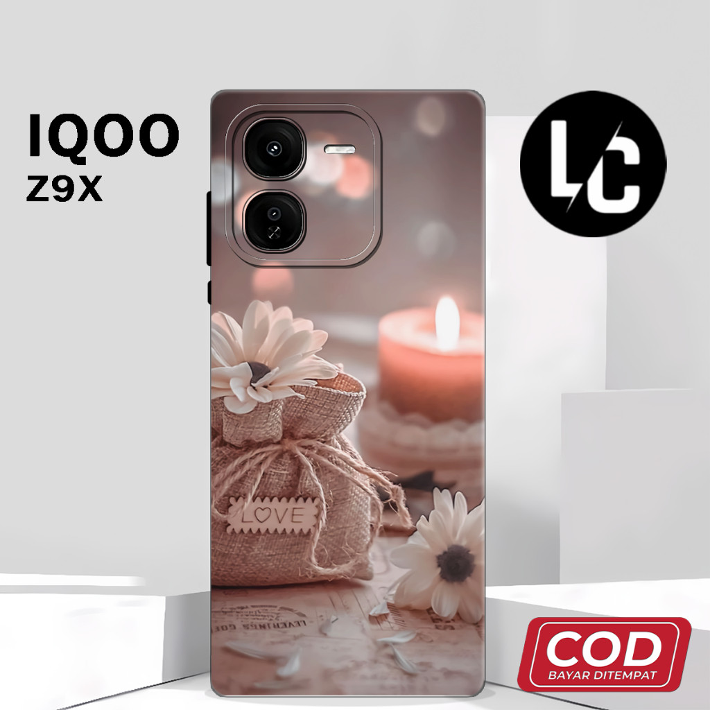 (AQ 40) ยางยืดหยุ่น Softcase สําหรับ vivo iQOO Z9x ซิลิโคน l Pro กล้อง l ปลอกล่าสุด l เคสสําหรับหญิง