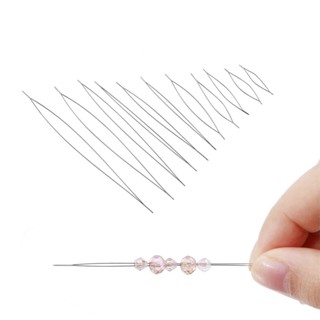 1ชิ้น เข็มร้อยลูกปัด (38-150mm) สแตนเลส เข็มเปิดกลาง ร้อยง่า…