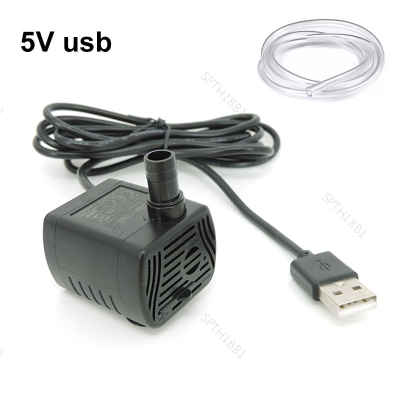 ปรับ 5V USB ปั๊มน้ํา mini DIY aquarium filter เสียงต่ํามอเตอร์ไร้แปรงอุปกรณ์เสริม Submersible น้ํารอบสําหรับสัตว์เลี้ยง TH18B1