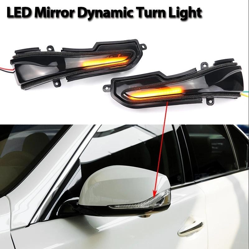 แบบไดนามิกสีดําไฟเลี้ยว LED ตามลําดับกระจกมองหลังสําหรับ Infiniti Q30 Q50 Q60 Q70 QX30 QX50 QX60 QX7