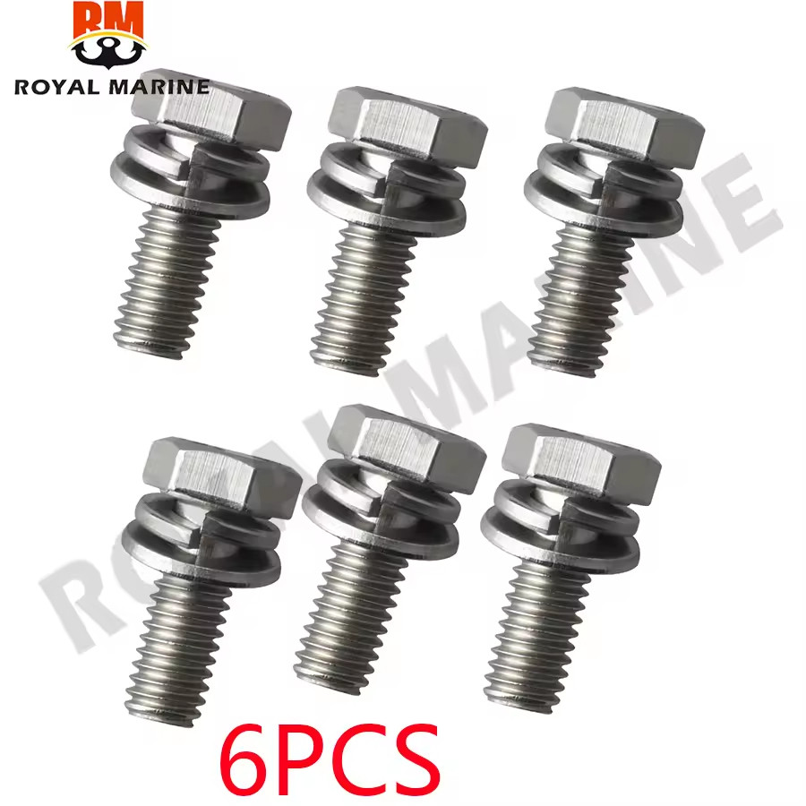 68T-15793-00 สกรู 63V-15768-00-00 Bolt สําหรับ yamaha 9.9HP 15HP 68T-15793 63V-15768