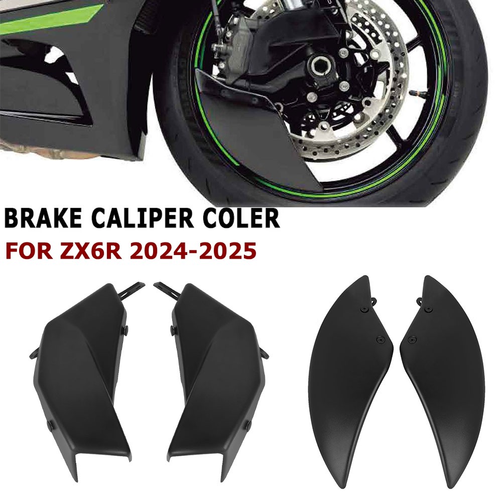 QI สำหรับ KAWASAKI ZX6R ZX-6R ZX 6R 2024 2025 อุปกรณ์เสริมฝาครอบท่อระบายความร้อนด้วยอากาศสำหรับคาลิป