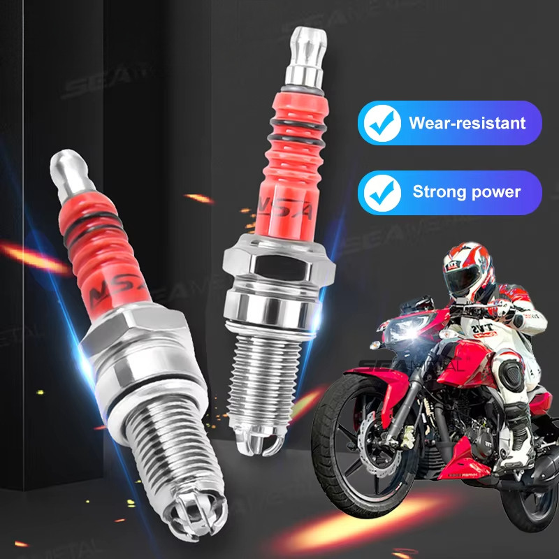 4PCS Moto Racing 3 Electrode Spark Plug A7TC D8TC GY6 CG 50 70 110 125 150CC สําหรับ Knight Moped สก