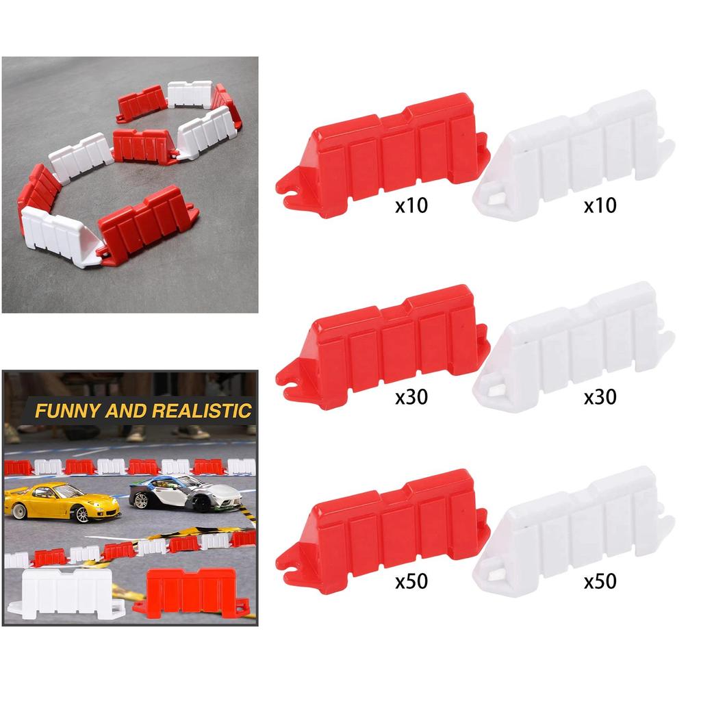[rmdntq] RC รถ Drift Track ชุดรั้วพลาสติก Mini Circuit Track ของเล่นเพื่อการศึกษาสําหรับ Drift RC 1 