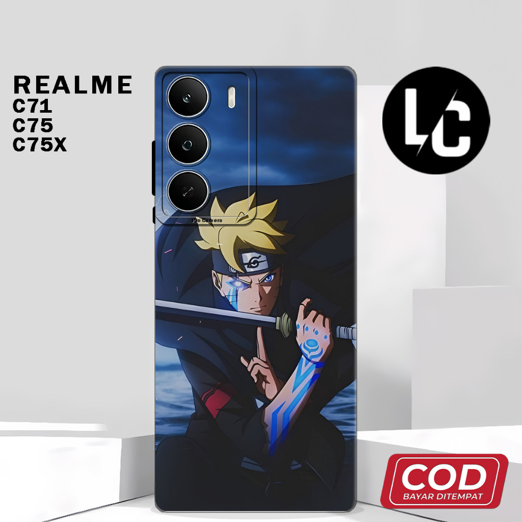 ( AF 18 ) ยืดหยุ่นยาง softcase สําหรับ REALME C71 C75X C75 ล่าสุดอะนิเมะ motif ปลอก l บทคัดย่อ l น่า