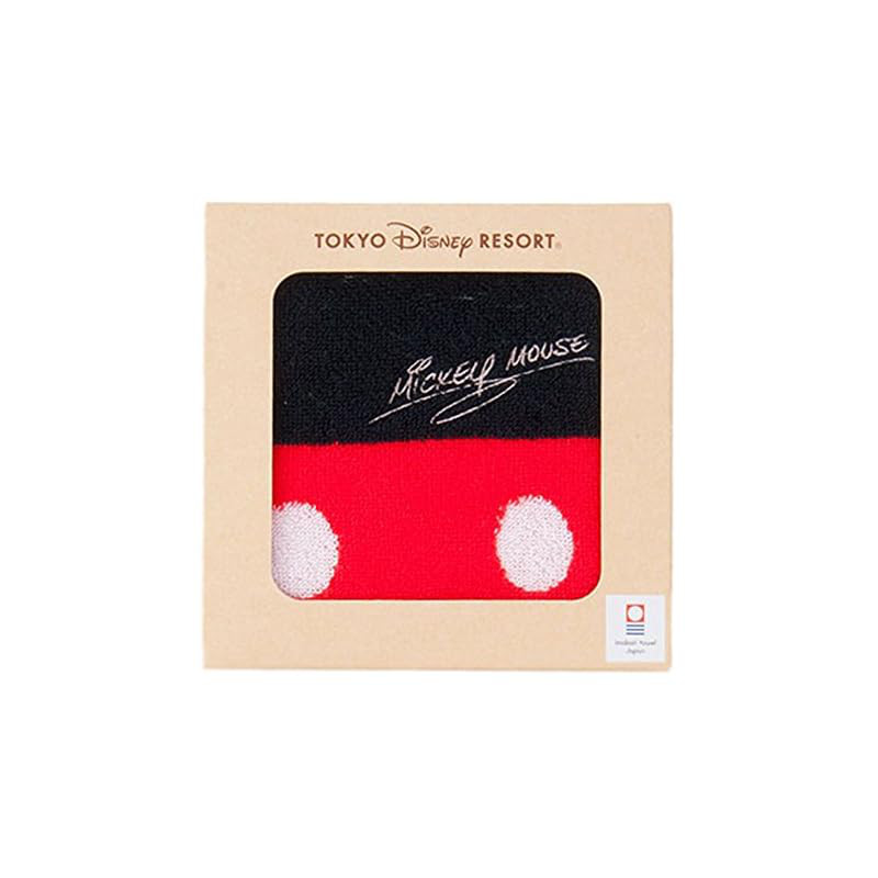 Case-embedded mini towel (Mickey Mouse) Imabari towel Disney handkerchief mini towel hand towel Imab