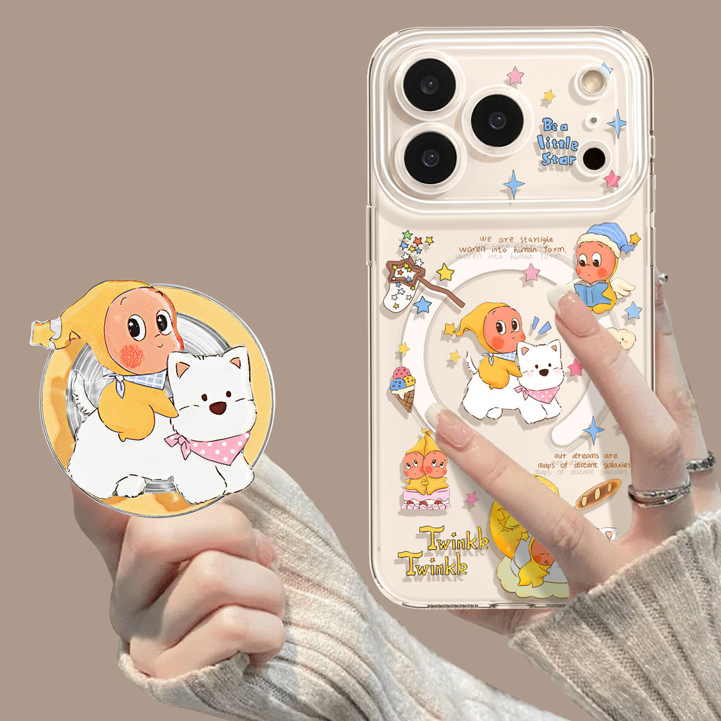 [เคสแม่เหล็กลูกสุนัขน่ารัก] สไตล์ใหม่ ไอโฟน17/16โปรแม็กซ์ วงเล็บ 15/14 การ์ตูน 13/12/11 กันกระแทก