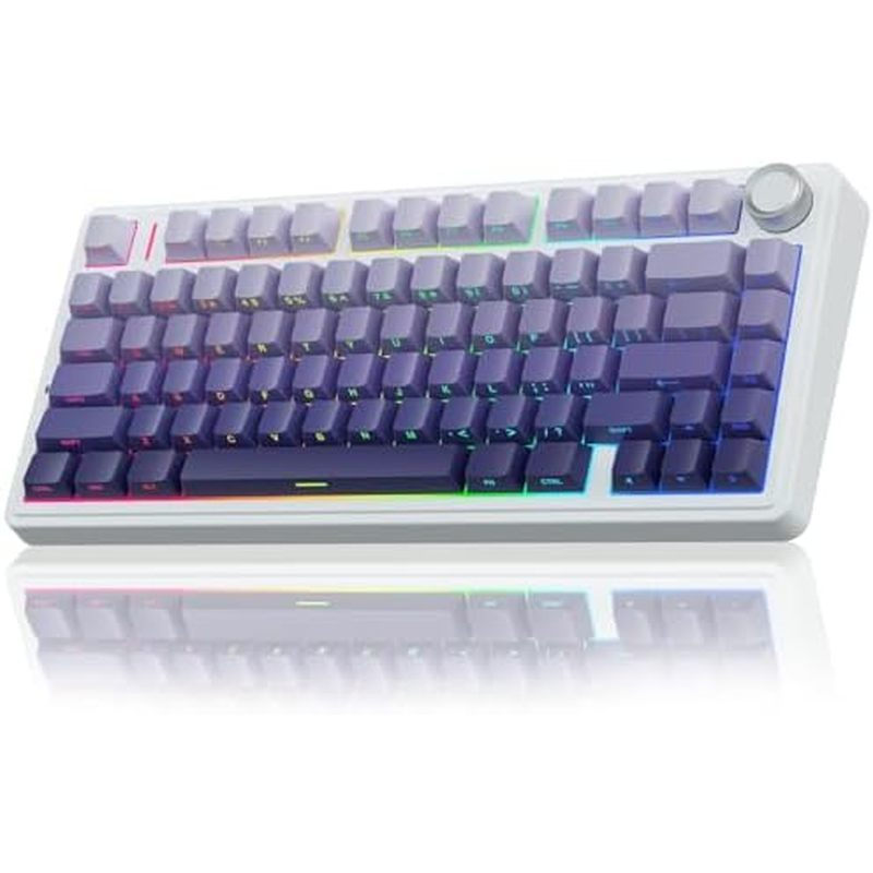AULA F75 Pro คีย์บอร์ดไร้สาย, 75% Hot Swappable Custom Keyboard,RGB Backlit,Pre-lubed Reaper Switche