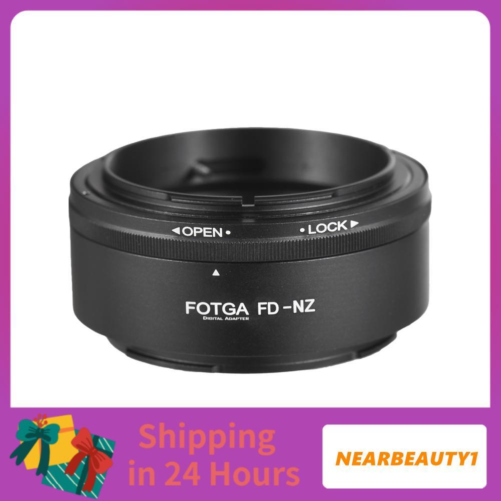 Nearbeauty1 FOTGA ความแม่นยำสูงเลนส์อะแดปเตอร์แหวนอลูมิเนียมสำหรับ Canon FD-Mount Nikon Z6 Z7 Z50 z-