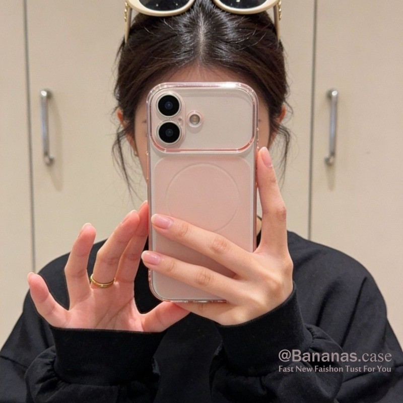 น่ารักเรียบง่ายสีชมพูเคสโทรศัพท์เคลือบสําหรับiPhone 17 16 15 14 13 12 11 Pro Max ราคา ถูกที่สุด ดีลบีเคเค แกลเลอรีภาพที่ 6