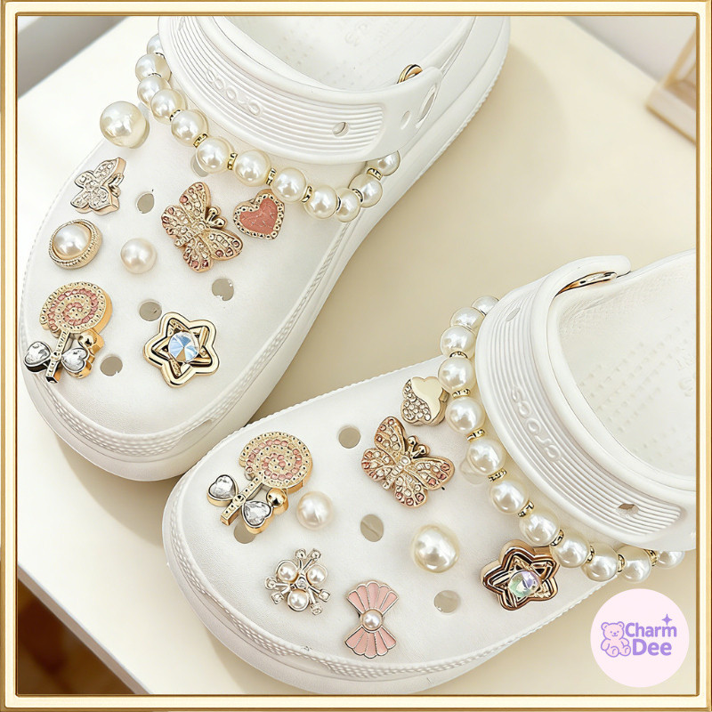 จี้ตกแต่งรองเท้า สำหรับ clogs & sandals | อุปกรณ์ DIY แฟชั่น สำหรับรองเท้าและกระเป๋า