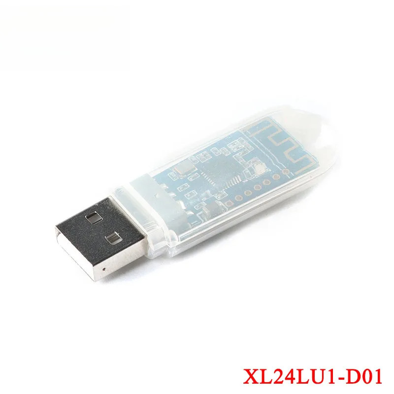 XL24LU1-D01 NRF24LU1 โมดูลไร้สาย Data Transceiver USB Board 2.4G 1mW -9dBm 100m nRF24L01 USB Serial 