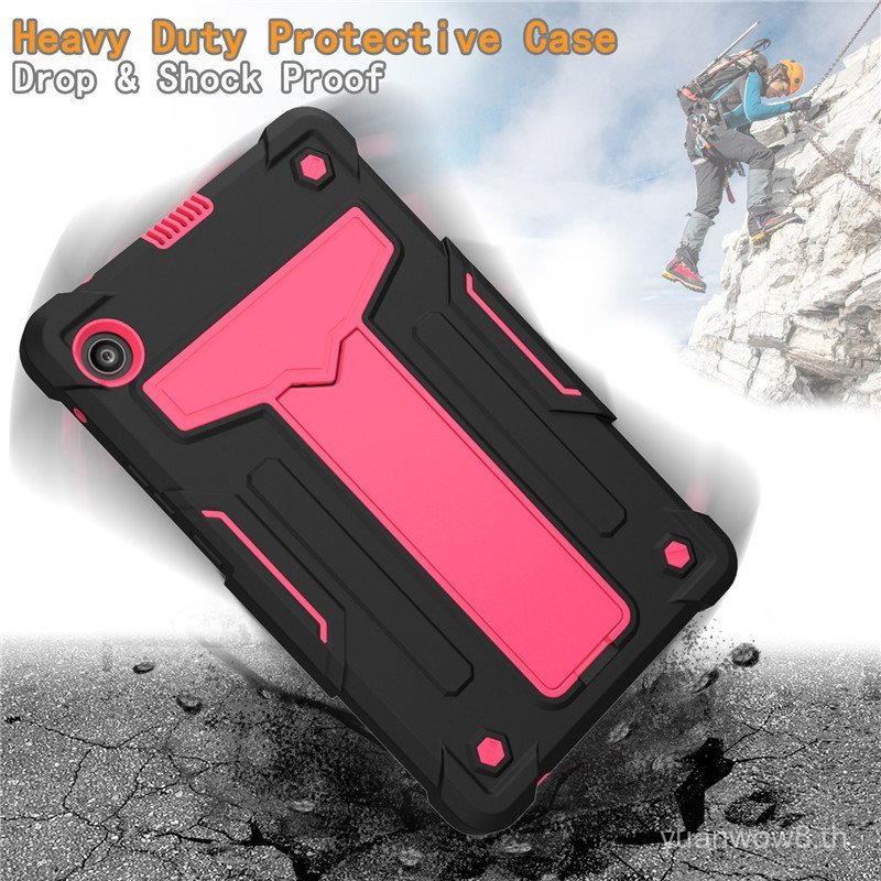 เหมาะสําหรับ MatePad Huawei T8 เคสป้องกัน KOB2-L09T วงเล็บเปลือกด้านหลังรวมทุกอย่าง Anti-C3-8.0 สีคม