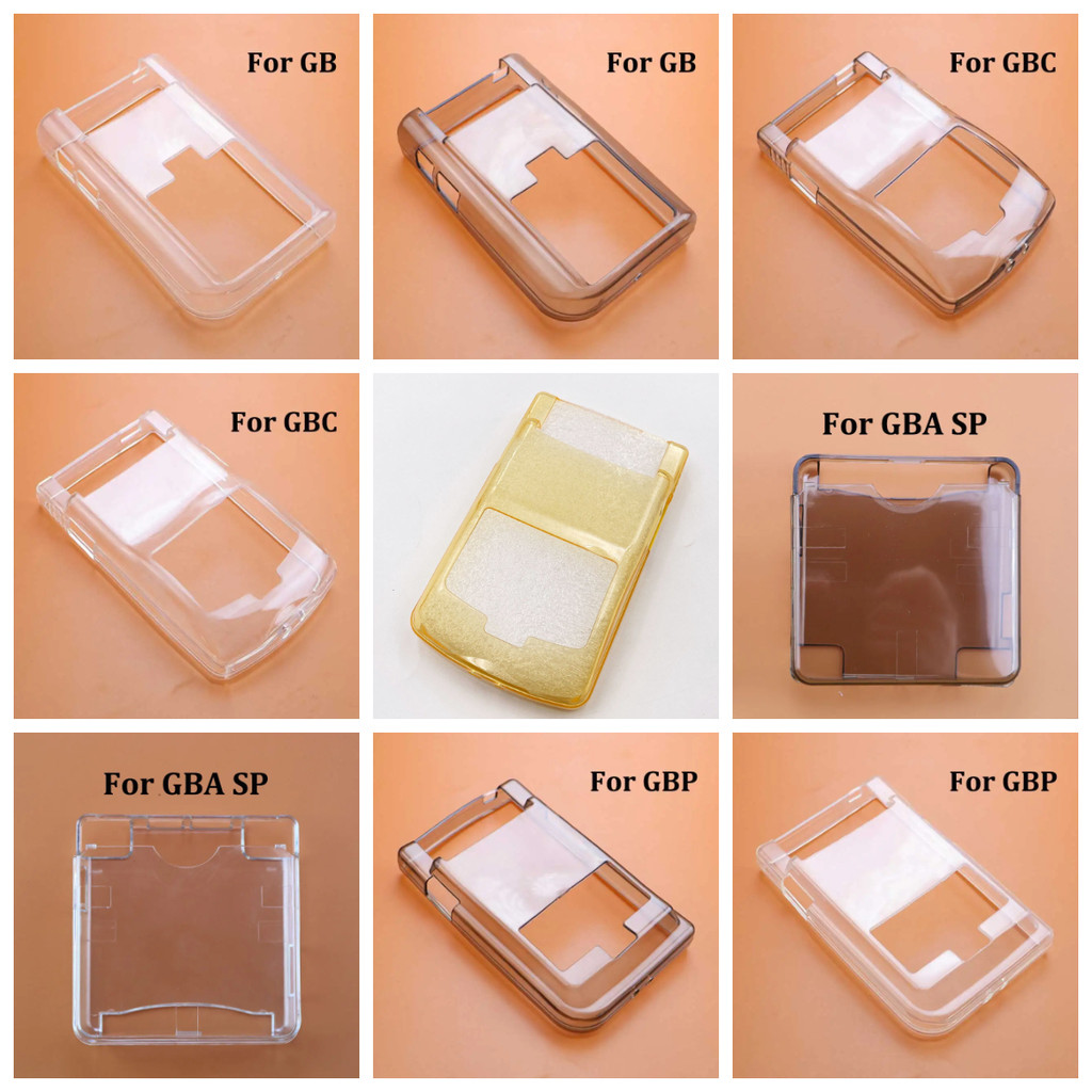 TPU นุ่มโปร่งใส Gamepad เกราะป้องกันสําหรับ GBC GBA GBP GB คอนโซลพลาสติกคริสตัลใสสําหรับ GBA SP