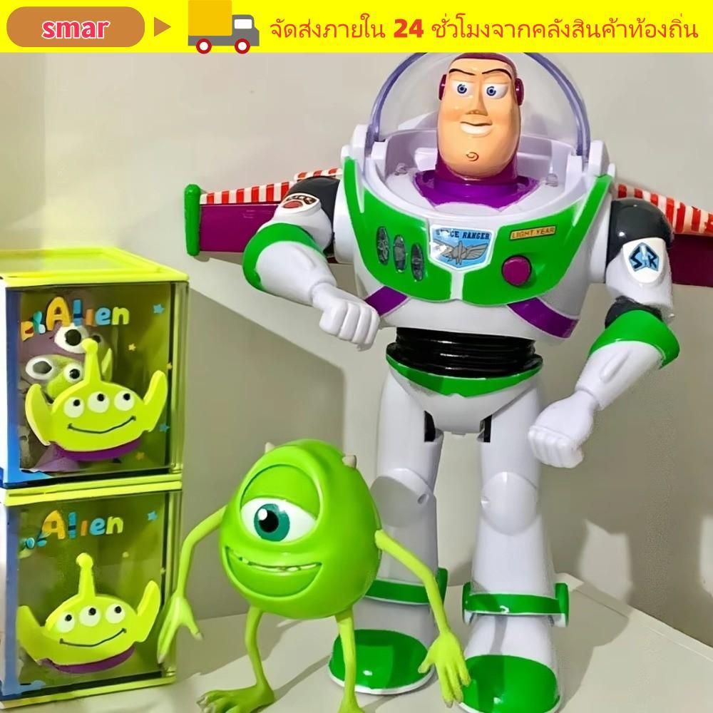 ของเล่นโมเดล SMAR Buzz Lightyear, Toy Story Light and Sound Buzz Lightyear Action Figure ของเล่น, การ์ตูนมีปีกหุ่นยนต์มือถือของขวัญวันเกิด
