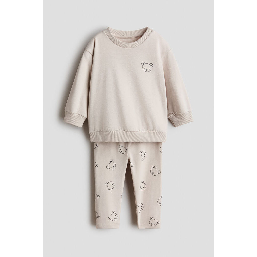 H&M(เอชแอนด์เอ็ม) ชุดเสื้อสเวตเตอร์และกางเกงเลกกิ้งแบบ 2 ชิ้น Infants 2-piece sweatshirt and legging 1170051_17
