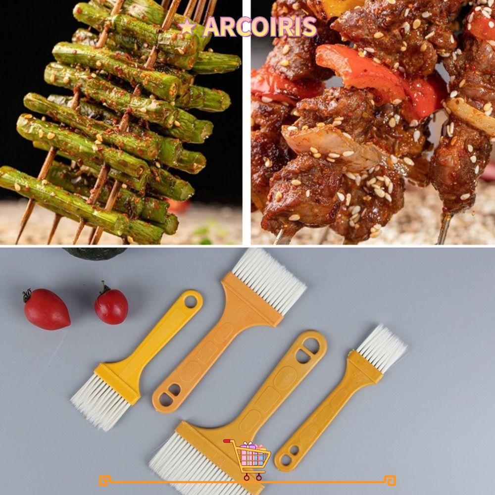 แปรงบาร์บีคิว ARCOIRIS, แปรงอบพลาสติก PET ด้ามจับบาง, อเนกประสงค์ทําความสะอาดง่ายเครื่องมือทําขนม Basting สําหรับการทําขนมบาร์บีคิว