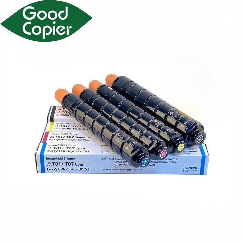 4PCS T01 T07 ตลับหมึกสําหรับ Canon IR C60 C650 C700 C710 C750 C800 C810 C850 C910 คุณภาพสูงเครื่องถ่