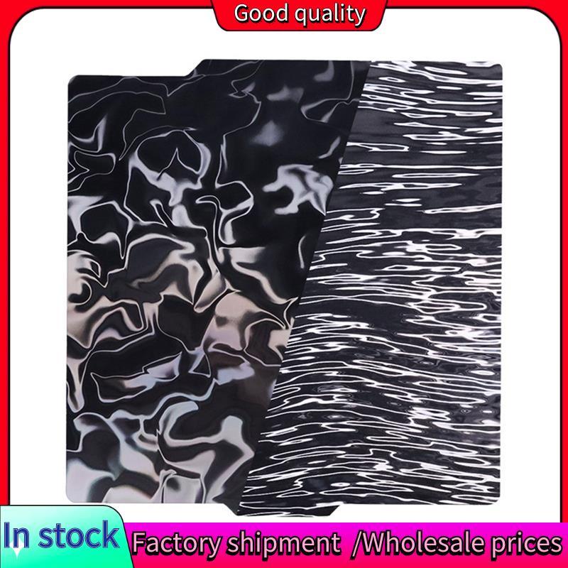 สต็อก-Smooth PER Build Plate สําหรับ Lab X1/X1C/X1E/A1/P1P/P1S,ยืดหยุ่นบทคัดย่อน้ํา + Wood Grain PER