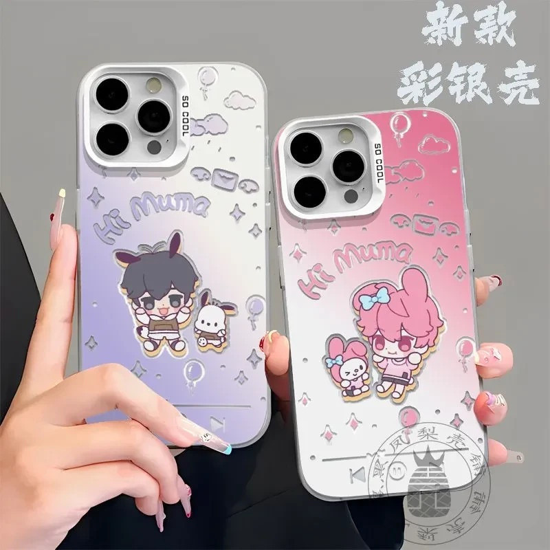 ขายร้อน plave Virtual Men Group สีสันเงินเคสโทรศัพท์สําหรับ Iphone 17 16 15 14 Pro Max 13 12 Mini 11