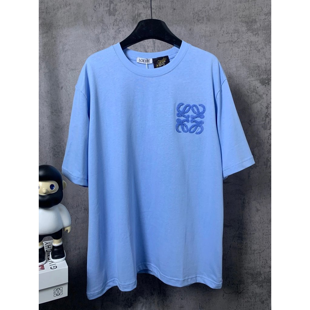 เสื้อยืดผ้าฝ้ายแท้ แบบ oversized ทรงหลวม รุ่น Loe สามมิติ Totem ปักโลโก้Heavyweight 320gFW25 สำหรับฤ