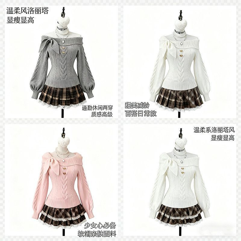 เสื้อสเวตเตอร์สวมหัวแขนยาวสไตล์ญี่ปุ่น ออกแบบให้อวบอิ่มและกระชับท้องสำหรับฤดูหนาว - รูปที่ 5