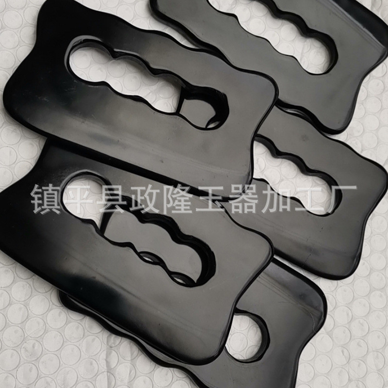 Bianstone นวดสี่หลุม Hand-Holding สีดํา Bianstone Scraper Scraper Scraper Scraper Scraper Scraper Bi