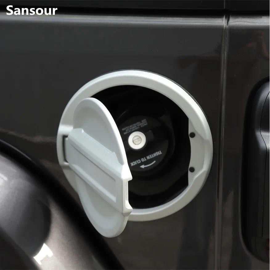 Sansour รถยนต์สําหรับ Jeep Wrangler JL 2018 รถถังน้ํามันเชื้อเพลิงฝาครอบสําหรับ Jeep JL Wrangler อุป