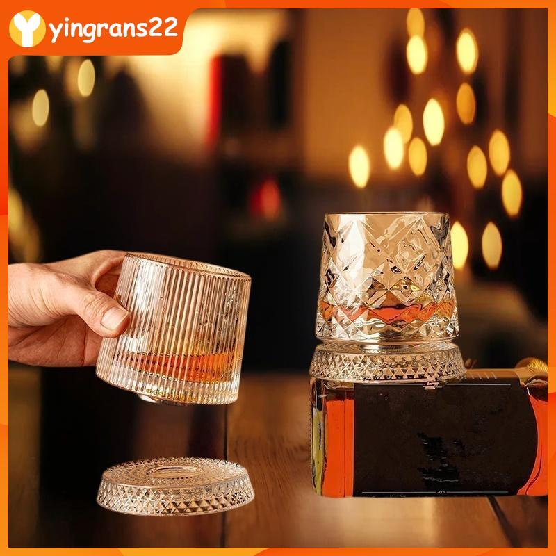 [YR2] แก้วน้ำดื่มก้นหมุน เอียง 360องศา แก้ว แก้วออนเดอะร๊อค