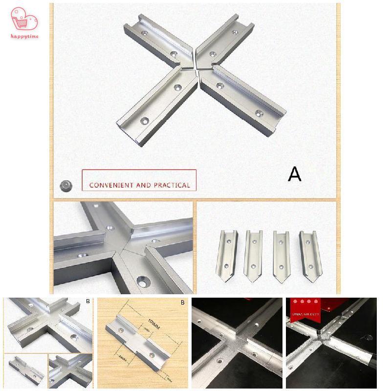 200 มม.ชุดขั้วต่อ T-track 30 ประเภท T-slot Miter Track Jig Fixture Slot Connector