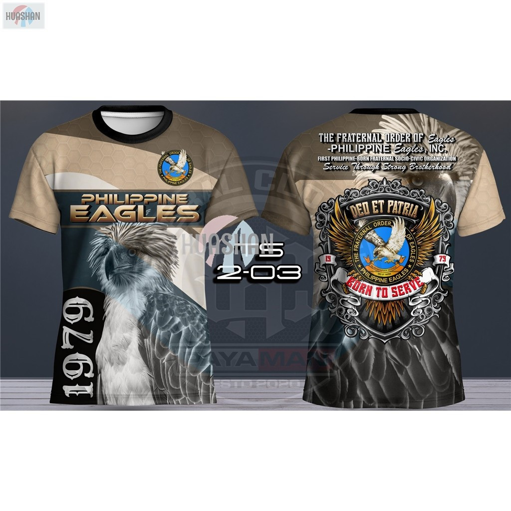 ฟรี CUSTOMIZATION2025 EAGLES TSHIRT FULL SUBLIMATION PHILIPPINE EAGLE THE FRATERNAL ORDER OF EAGLES 
