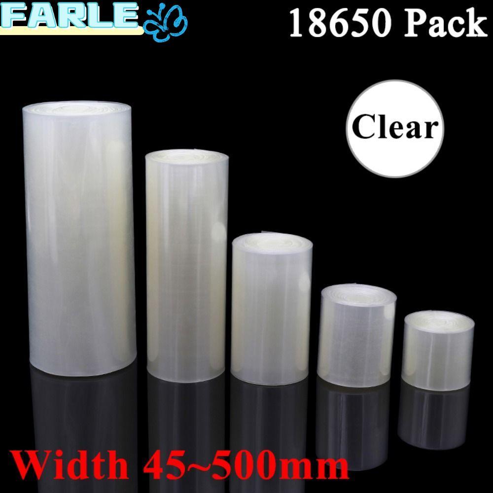 FARL 1เมตรแบตเตอรี่ฉนวนฟิล์มห่อ,เปลือกฉนวน30มม-200มมกว้างพีวีซีท่อหดความร้อน,หดลิเธียม18650 ลิโพ แบตเตอรี่เคเบิ้ลแขน18650แบตเตอรี่ลิโพ