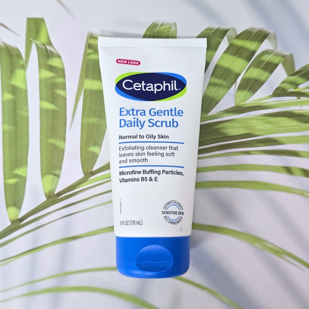(Cetaphil®) สครับหน้าอ่อนโยน Extra Gentle Daily Scrub สำหรับผิวผสม-ผิวมัน ผิวแพ้ง่าย 178 mL เซตาฟิล