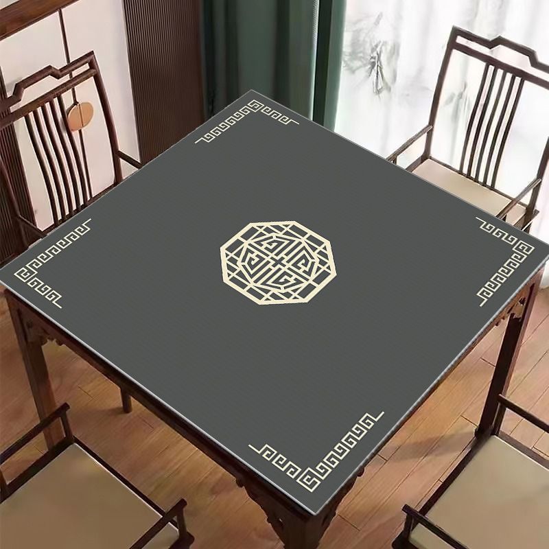 พร้อม StrawTable Mat 2026 New Edition Mahjong Table ผ้าปูโต๊ะหนา Mute Hand Rubbing Mahjong Table Mat