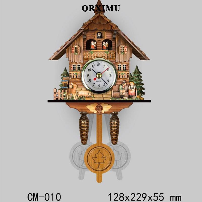 Sharprepublic สไตล์นาฬิกาแขวนนาฬิกาไม้วินเทจตกแต่งบ้านของขวัญที่ยอดเยี่ยม A - รูปที่ 4