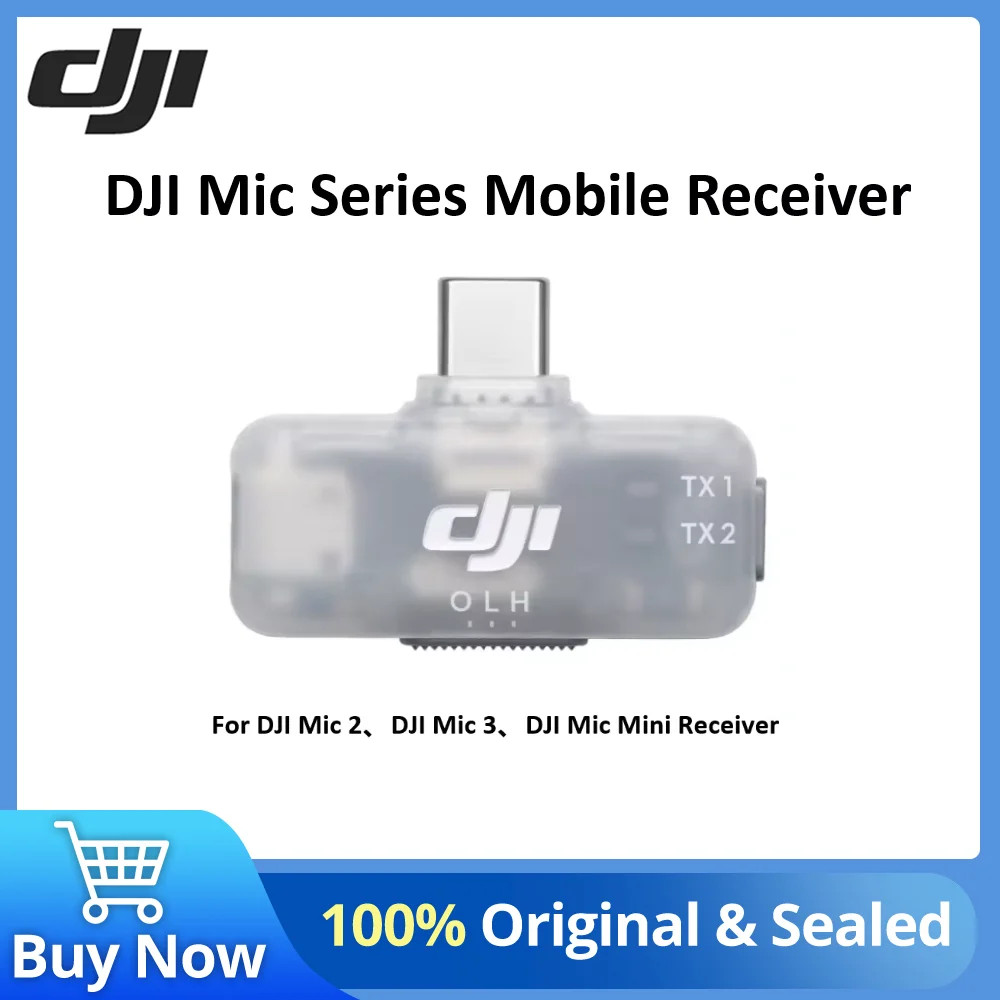 เครื่องรับสัญญาณมือถือ DJI Mic Series เครื่องรับสัญญาณมือถือของ DJI Mic Series สําหรับ DJI Mic 2 DJI